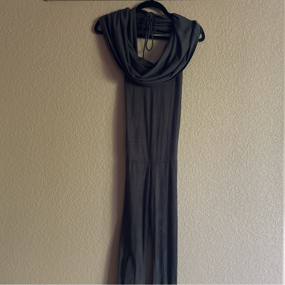Warrior within black jumpsuit